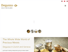 Tablet Screenshot of degussa-goldhandel.ch